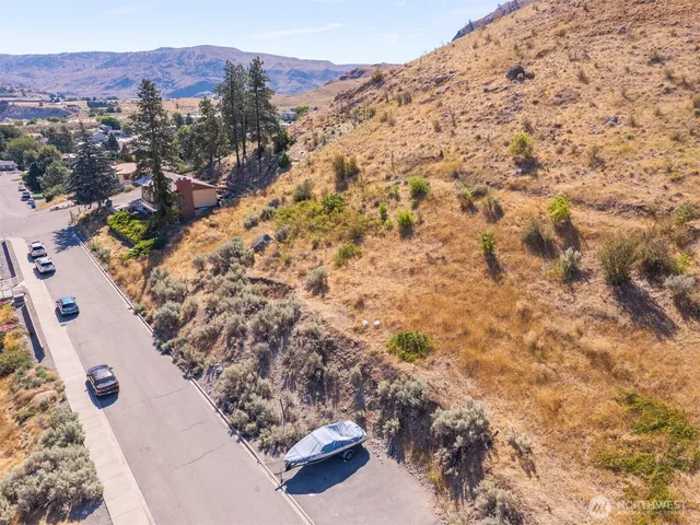 a view of city and mountain