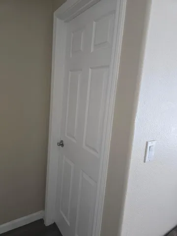 a view of front door