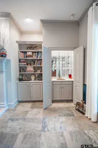 a kitchen with stainless steel appliances a stove and a refrigerator