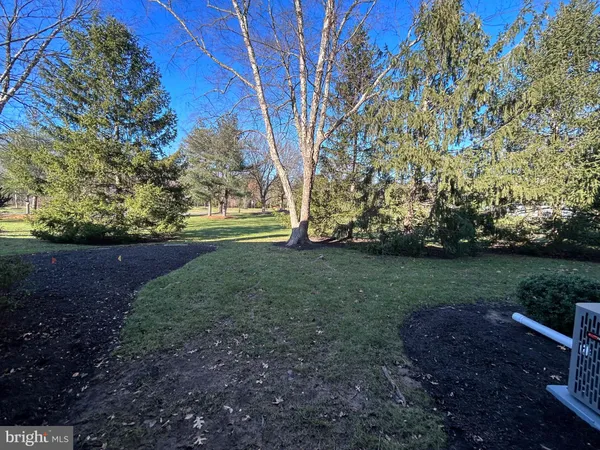 a view of backyard with green space