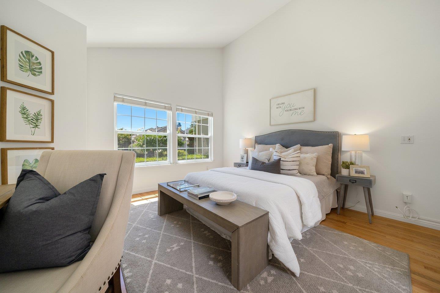 603 Cornwallis Lane Foster City, CA 94404 - Photo 23 of 36 a bedroom with a bed couch and a window