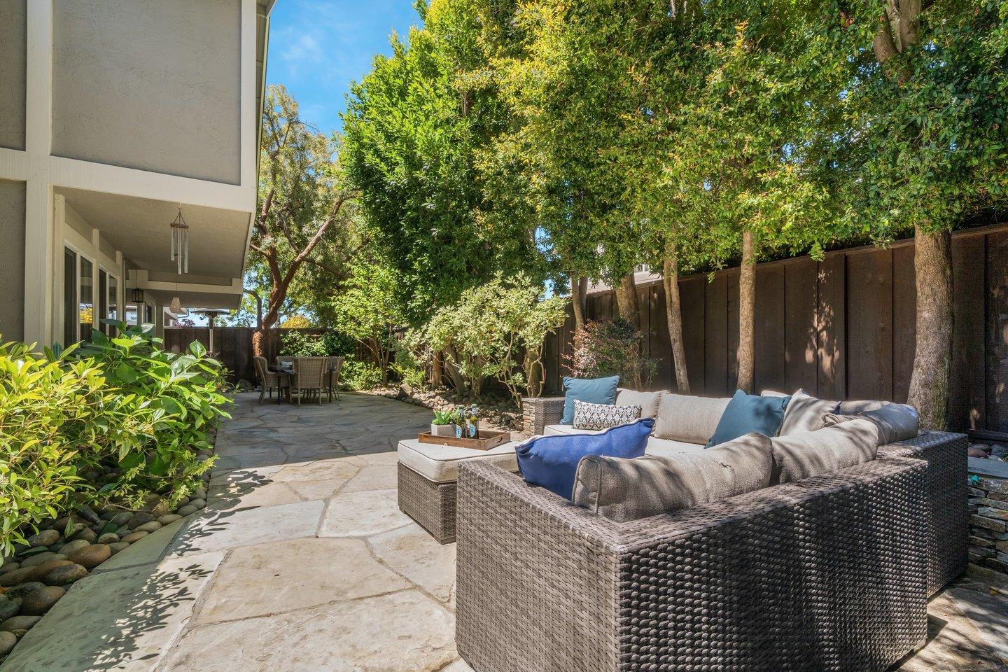 603 Cornwallis Lane Foster City, CA 94404 - Photo 34 of 36 a view of backyard with outdoor seating and green space