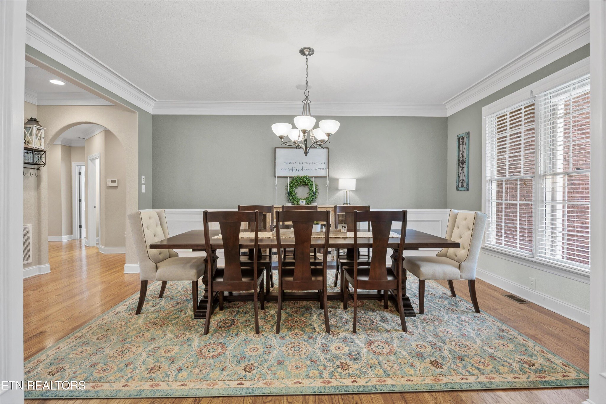 12820 High Oak Road Knoxville, TN 37934 - Photo 7 of 60 a view of a dining room with furniture window and wooden floor