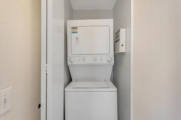 a view of a room with sliding window