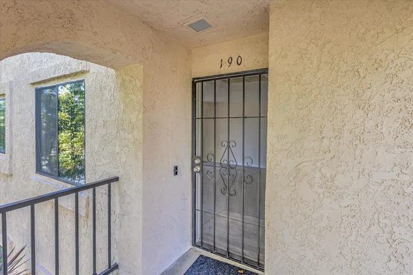a view of front door