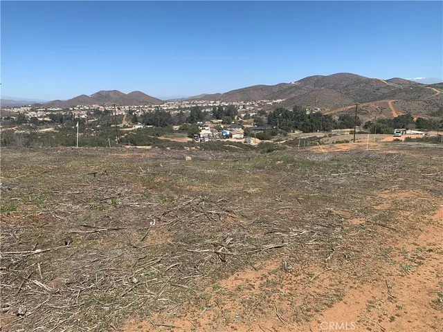 a view of city and mountain