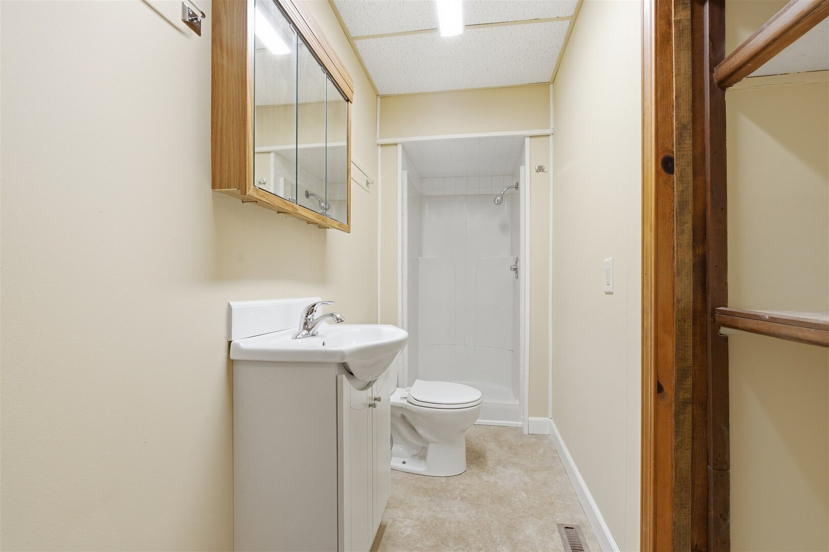 603 West Chestnut Street Bloomington, IL 61701 - Photo 11 of 24 a bathroom with a sink a toilet and mirror