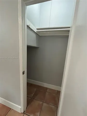 a close view of closet