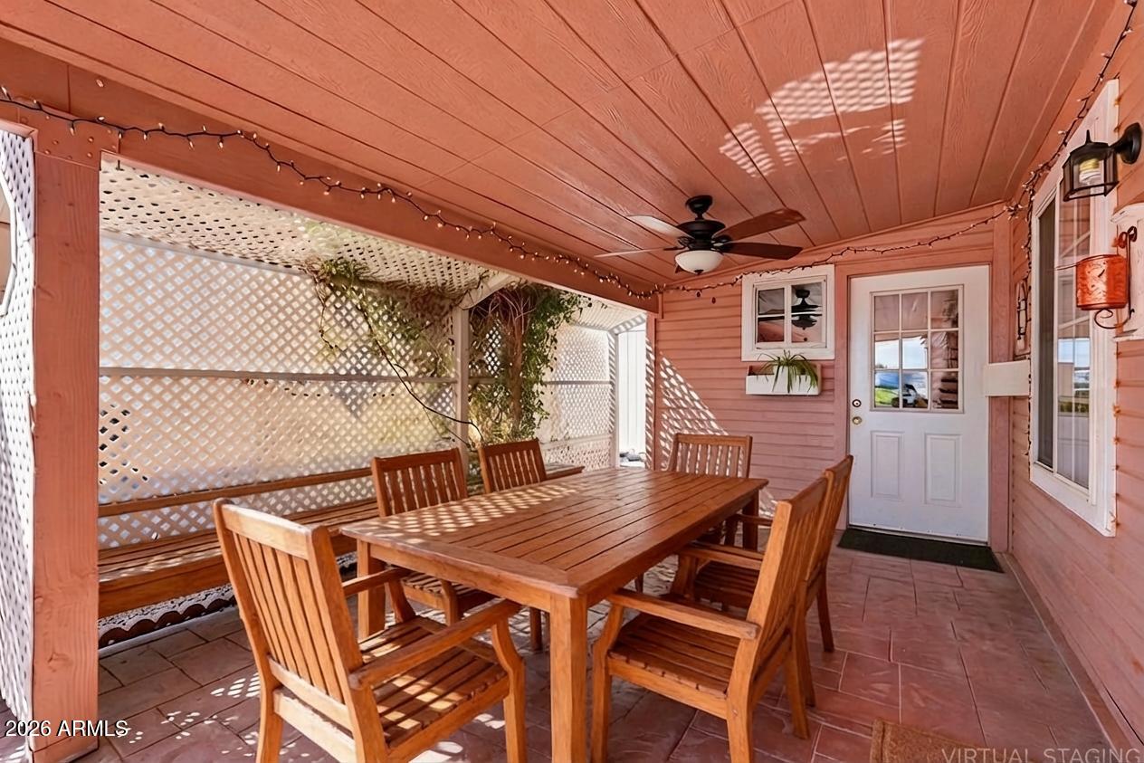 8865 East Baseline Road, Unit 443 Mesa, AZ 85209 - Photo 26 of 49 Virtually Staged Patio