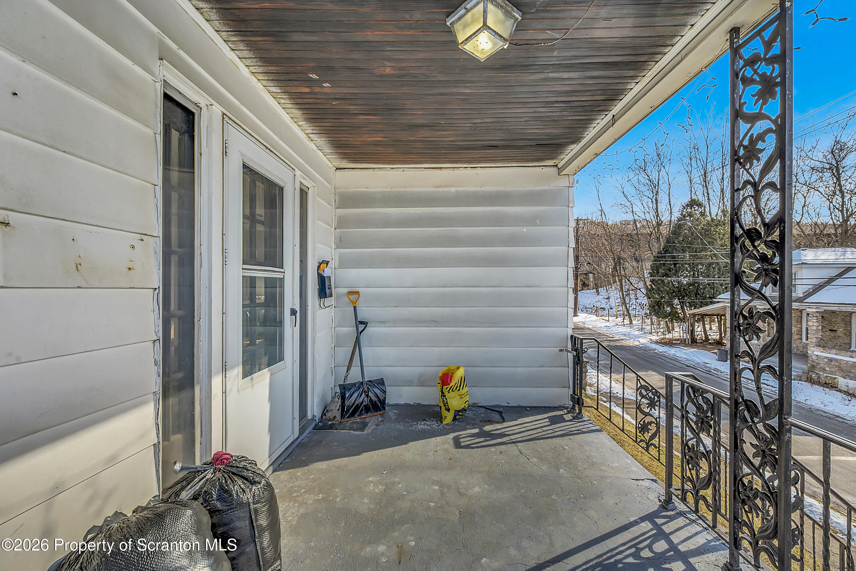2309 Ash Street Scranton, PA 18510 - Photo 5 of 46 a view of balcony with two chairs and table