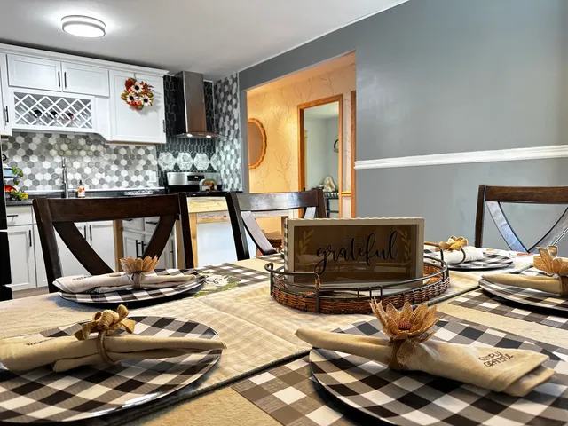 a room with furniture and gym equipment