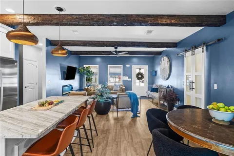 a view of living room and front door