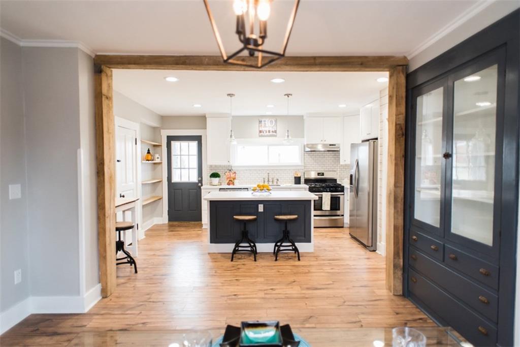 1298 Water Street Indiana, PA 15701 - Photo 4 of 18 Dining Room with built-ins to Kitchen