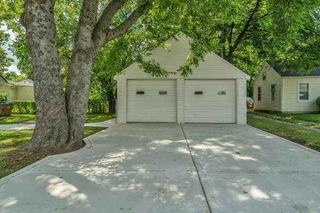 a house view with a backyard space