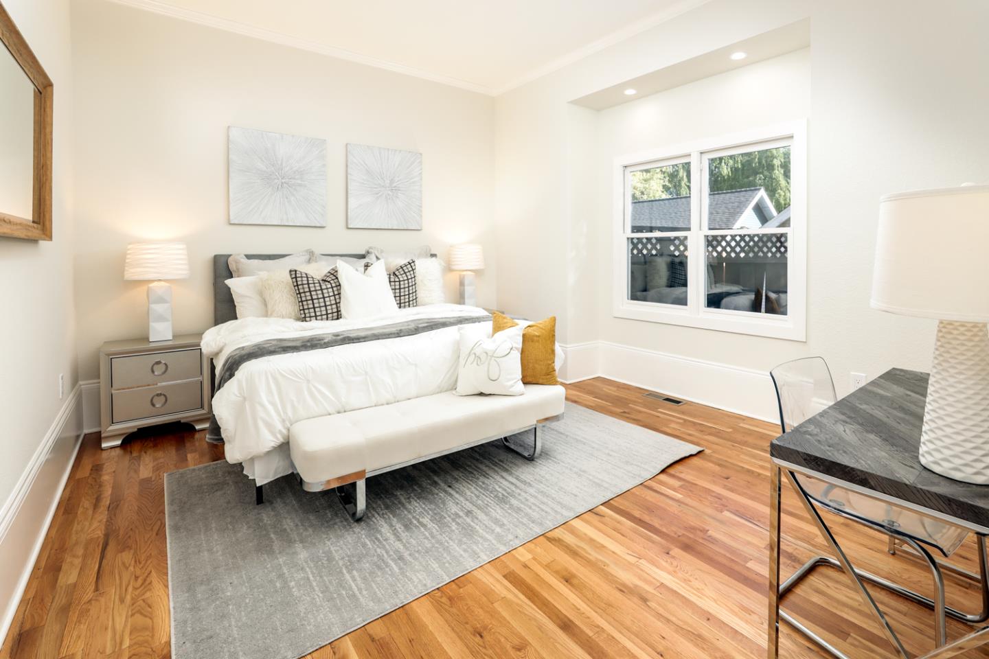 694 Morse Street San Jose, CA 95126 - Photo 31 of 38 a bedroom with bed couch and window