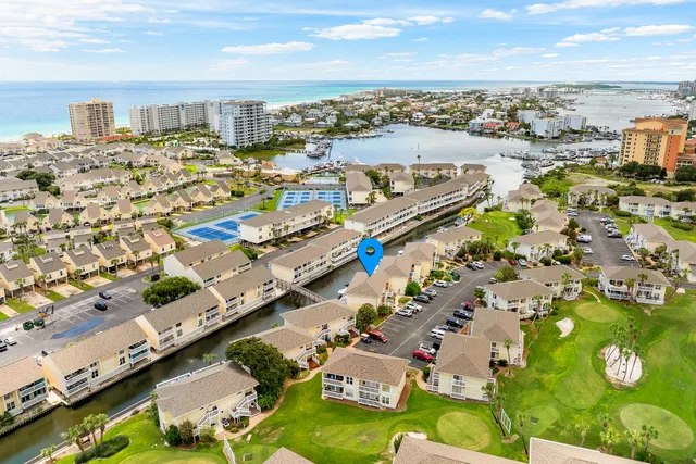 an aerial view of a city