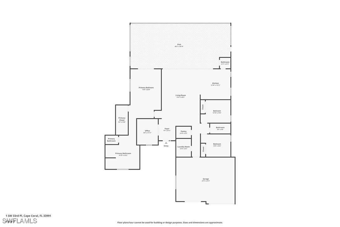 1 Southwest 33rd Place Cape Coral, FL 33991 - Photo 38 of 38 a picture of a room with a white wall