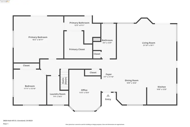 $525,000 | 20634 Nob Hill Circle, Groveland, CA 95321