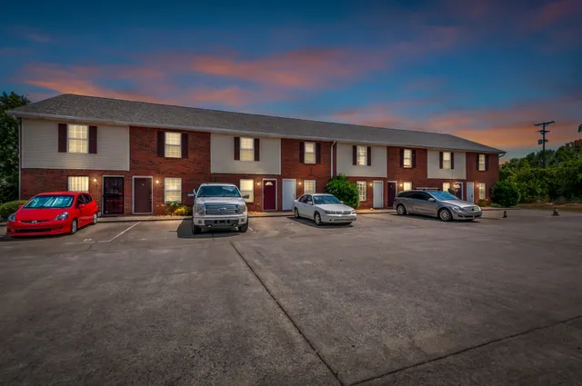 a car parked in front of a house