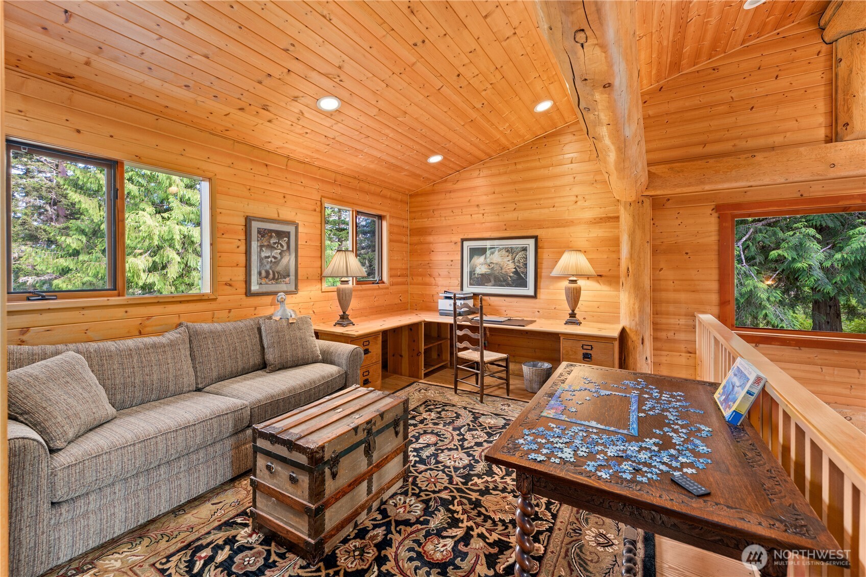 134 Sacred Moon Way Friday Harbor, WA 98250 - Photo 21 of 35 a living room with furniture and a large window