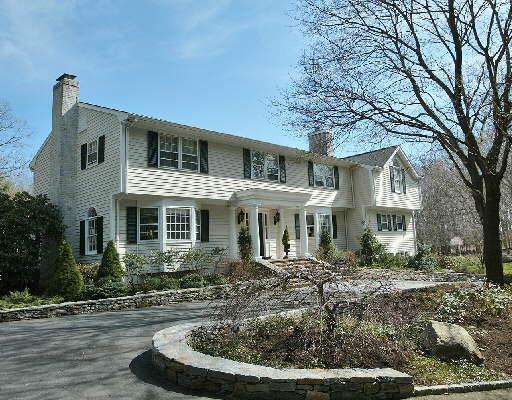 60 Coleytown Road Westport, CT 06880 - Photo 1 of 1 a front view of a house with a yard