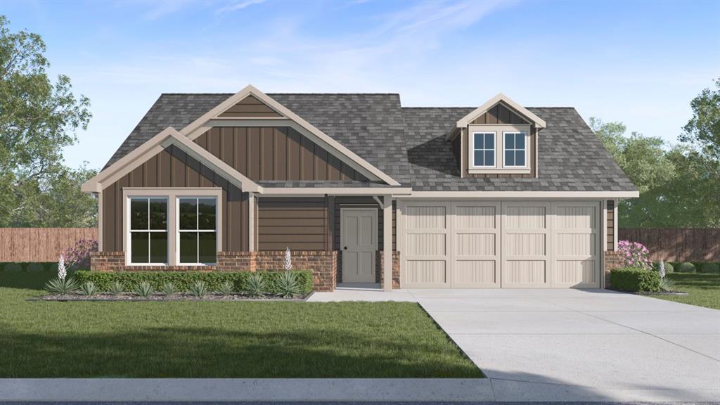 1965 Freeman Street Tyler, TX 75704 - Photo 1 of 28 Contemporary single-story residence with a two-car garage, dormer window, board and batten siding, brick accents, and a shingled roof