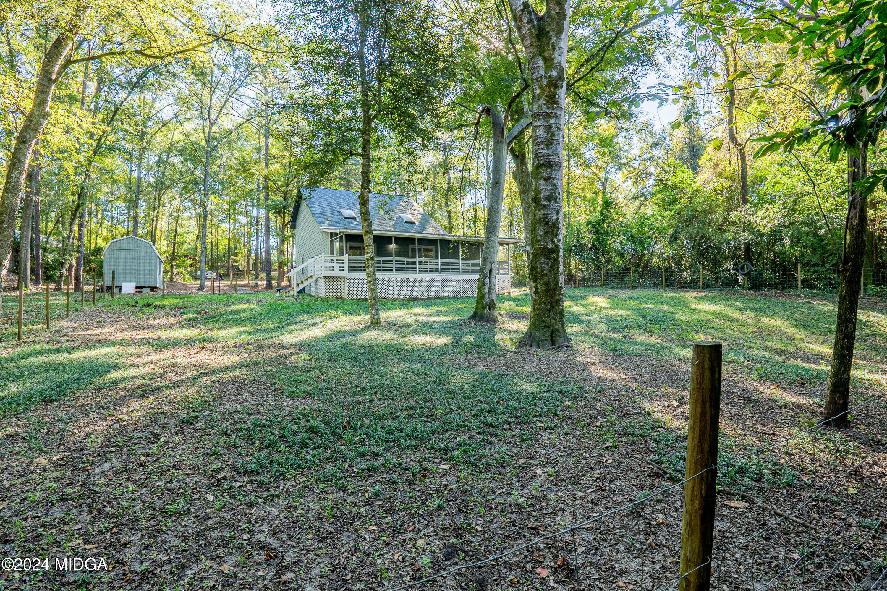 7665 Goodall Mill Road Macon, GA 31216 - Photo 36 of 42 Fenced in backyard