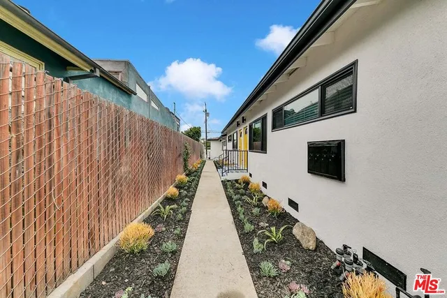 a view of a house with wooden floor
