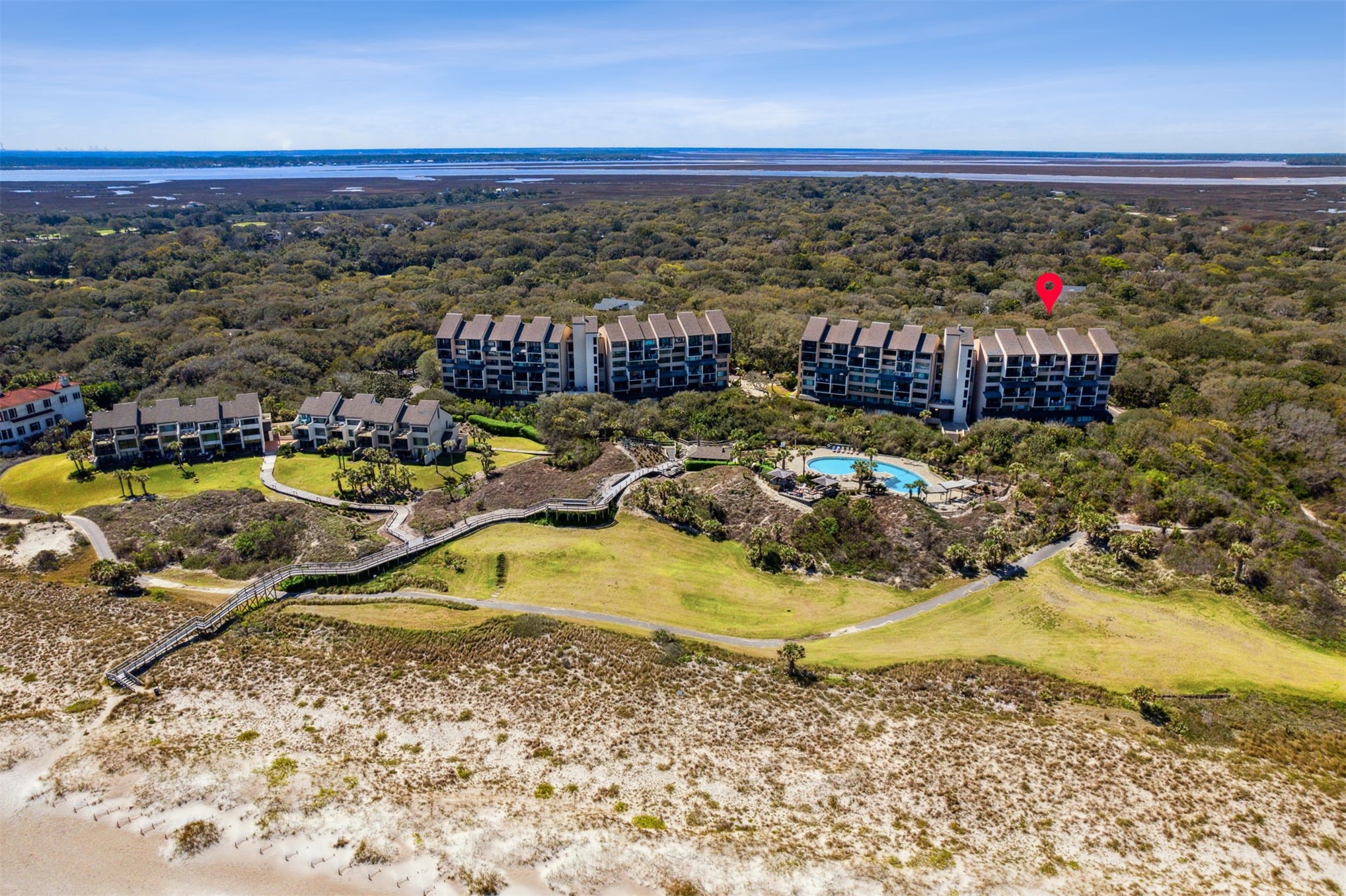 1107 Beach Walker Road, Unit 1107 Fernandina Beach, FL 32034 - Photo 45 of 63 a view of a house with a ocean view
