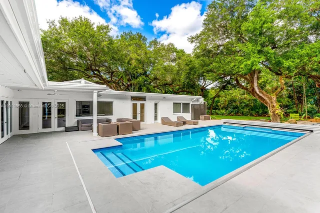 a view of a house with pool