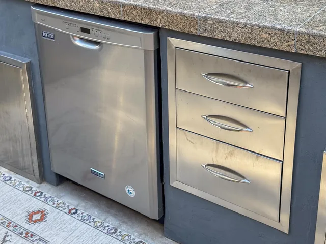 a close view of closet