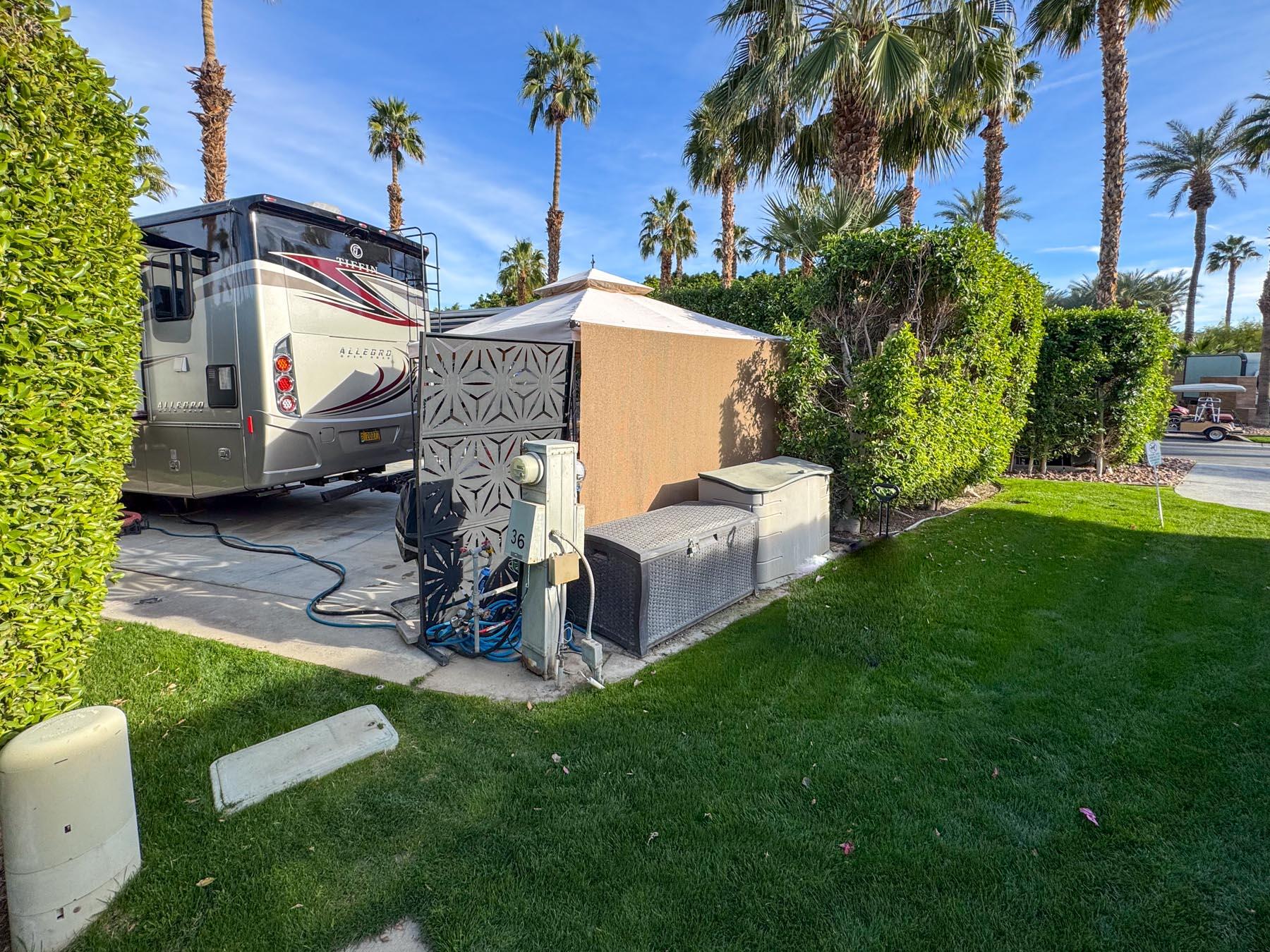 80394 Ave 48, Unit 36 Indio, CA 92201 - Photo 6 of 17 a view of a house with backyard and a tree