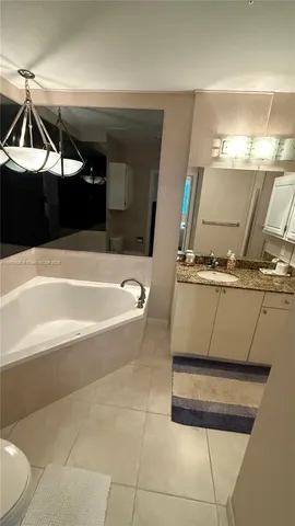a bathroom with a sink and a tub