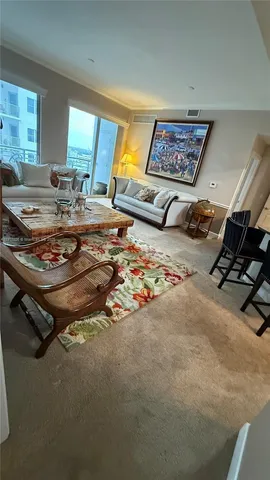 a view of a livingroom with furniture