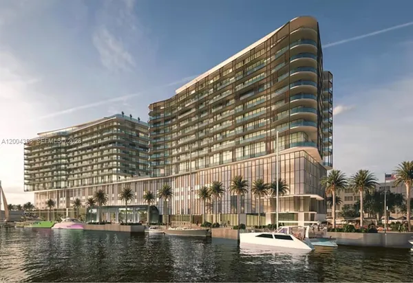 a view of building with lake view