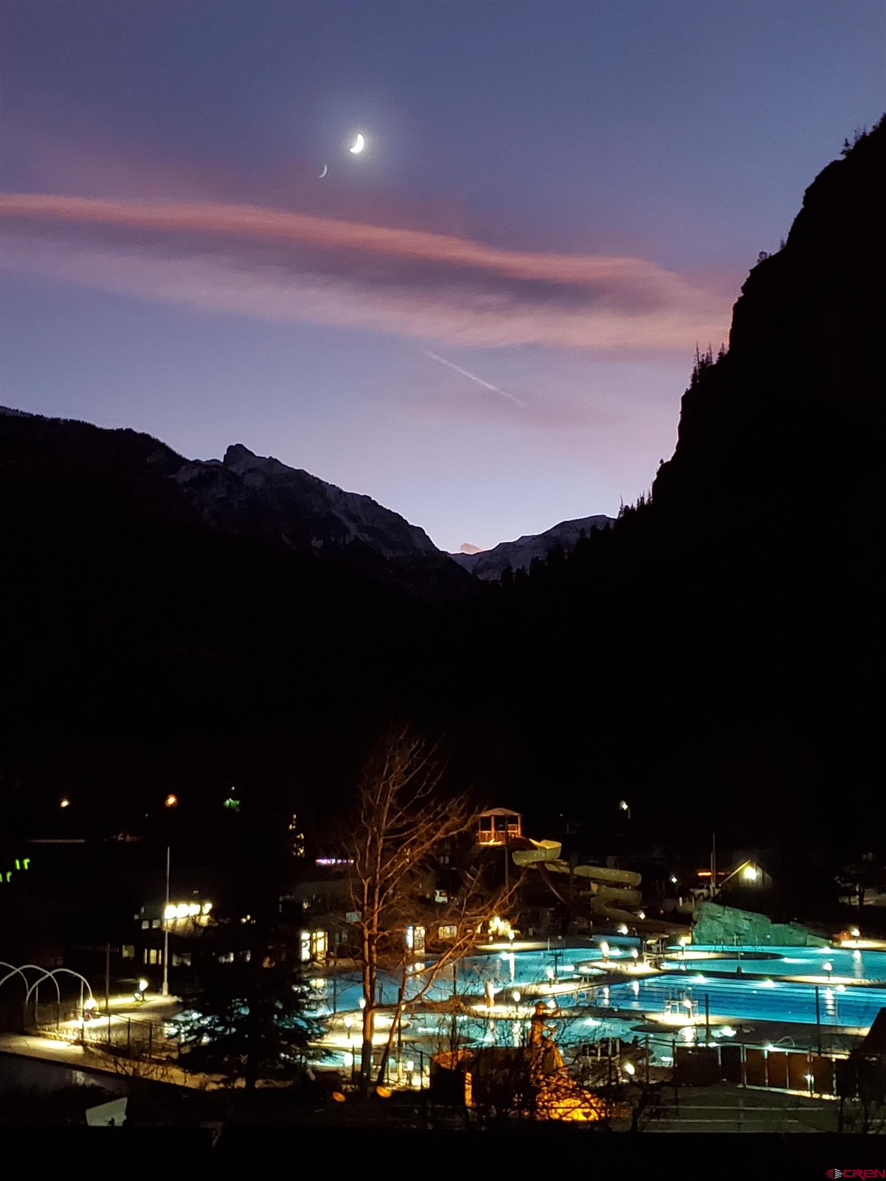 1271 Main Street Ouray, CO 81427 - Photo 39 of 45 Ouray Hot Springs Pool at night