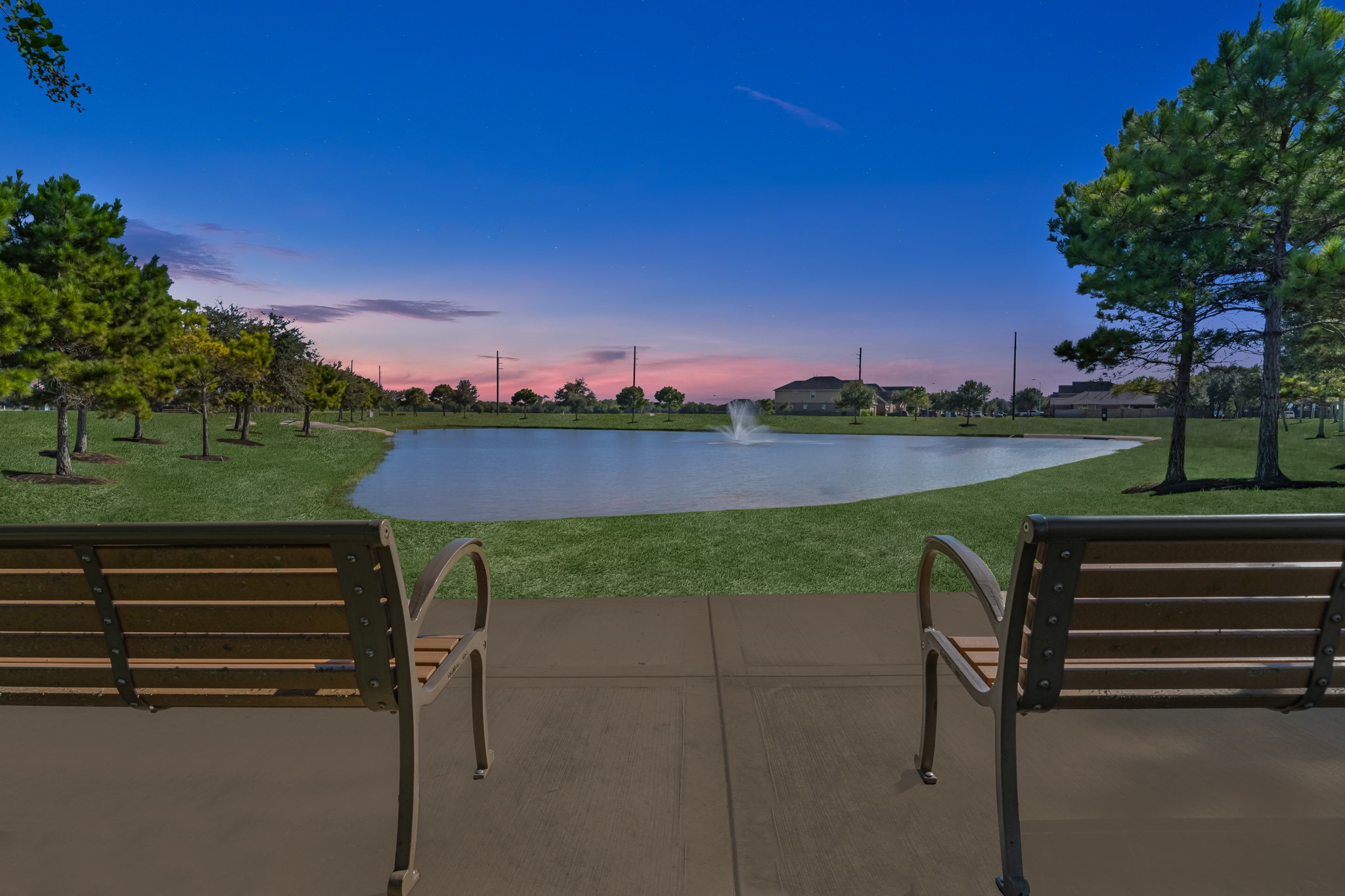 3106 Boulder Ridge Drive Rosenberg, TX 77471 - Photo 34 of 34 a view of a lake with a yard