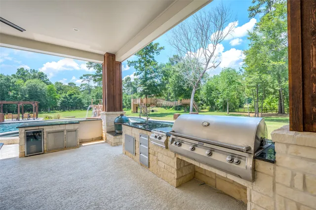 a outdoor space with furniture