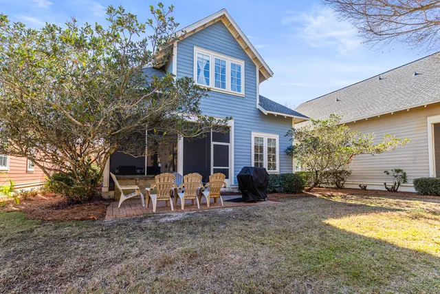 a view of a house with a patio