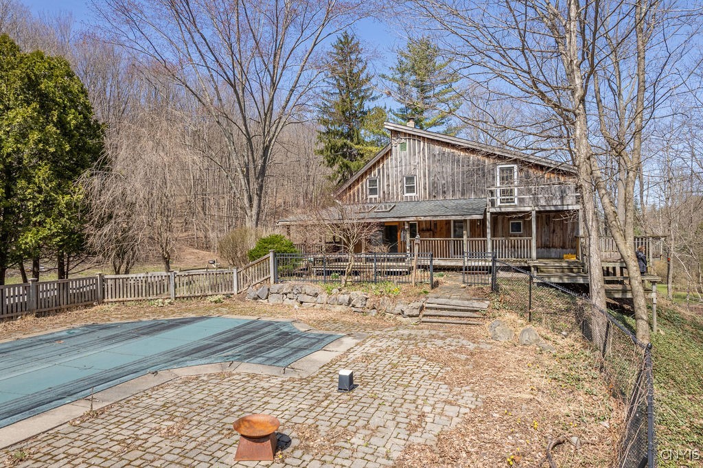 1826 Cardner Road Fabius, NY 13122 - Photo 39 of 50 View from pool house back toward main house over i
