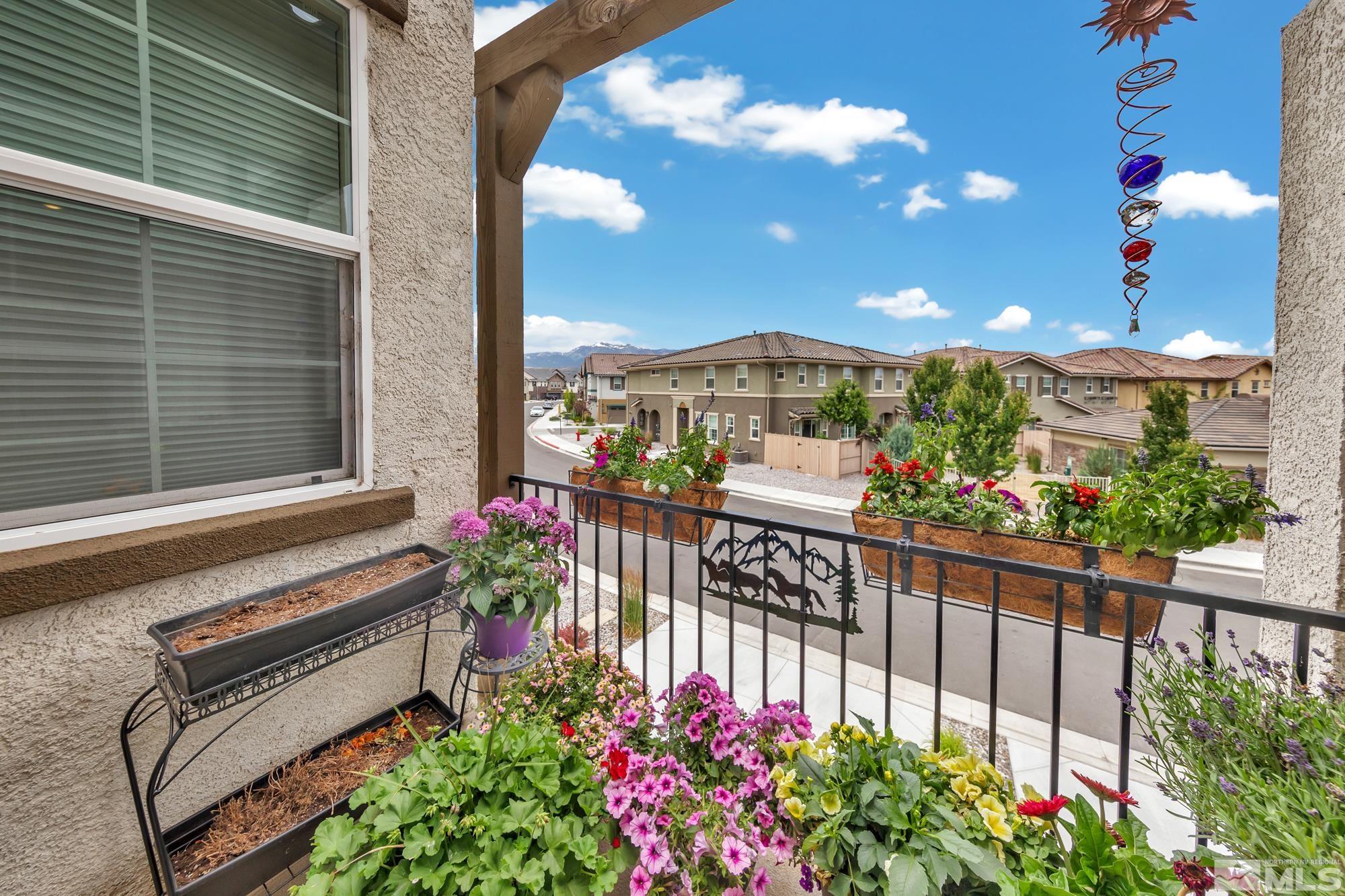 1880 Dark Horse Road, Unit A Reno, NV 89521 - Photo 4 of 20 a view of a porch with a bench
