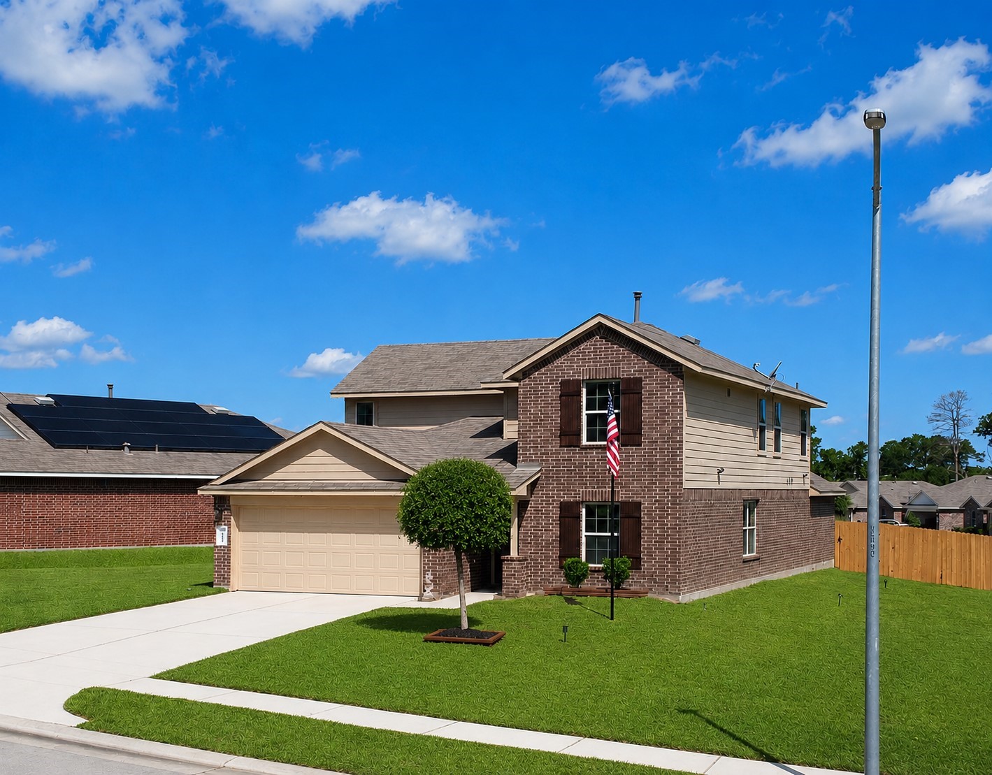 5612 Rainflower Terrace Lane Spring, TX 77389 - Photo 3 of 50 a front view of a house with a yard