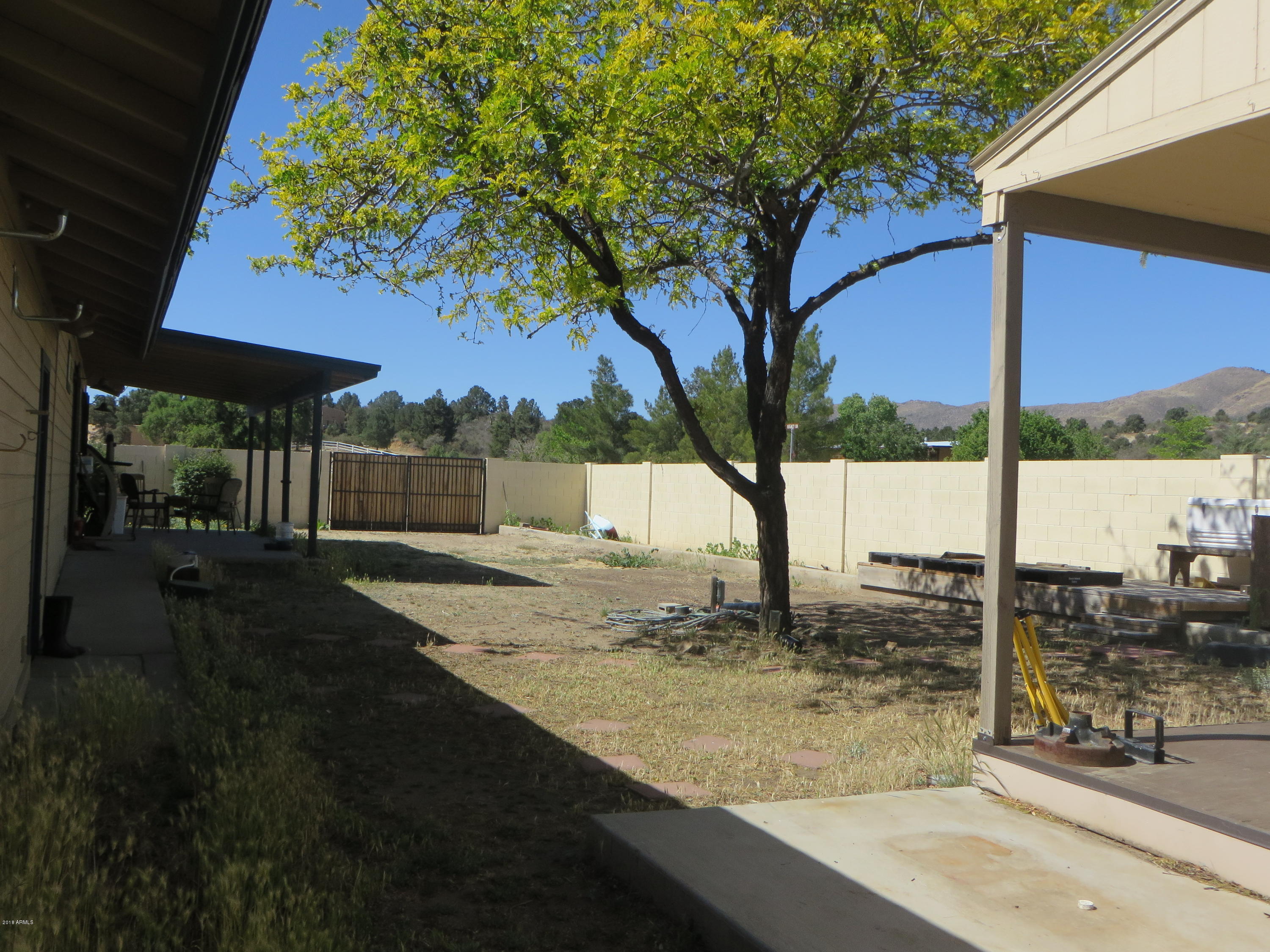 18482 Frontier Road Peeples Valley, AZ 86332 - Photo 11 of 67 Back Yard/RV Gate