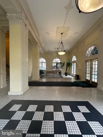 a view of a window with wooden floor