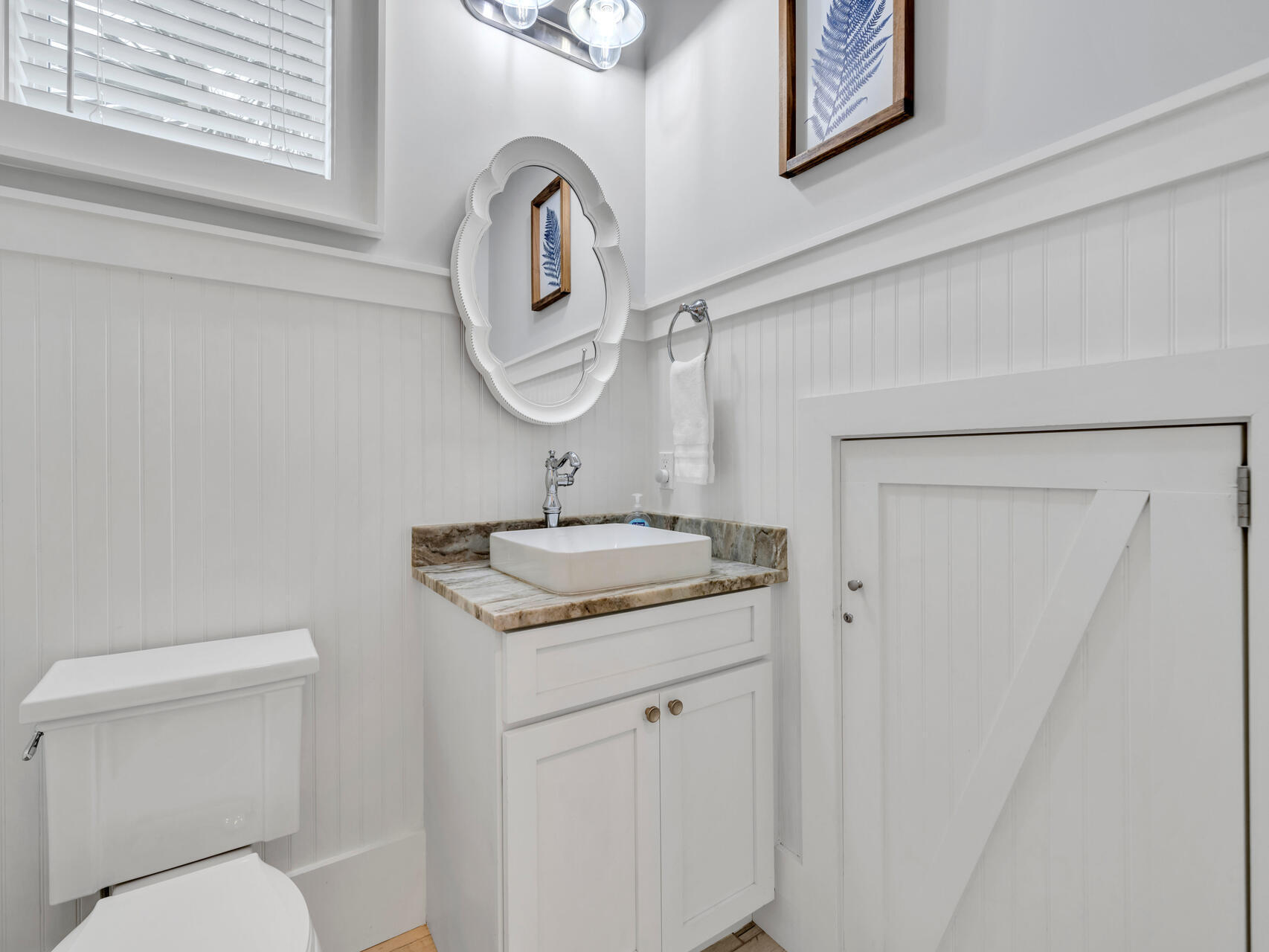 9 Endless Summer Way West Inlet Beach, FL 32461 - Photo 13 of 94 a bathroom with a granite countertop sink and a toilet
