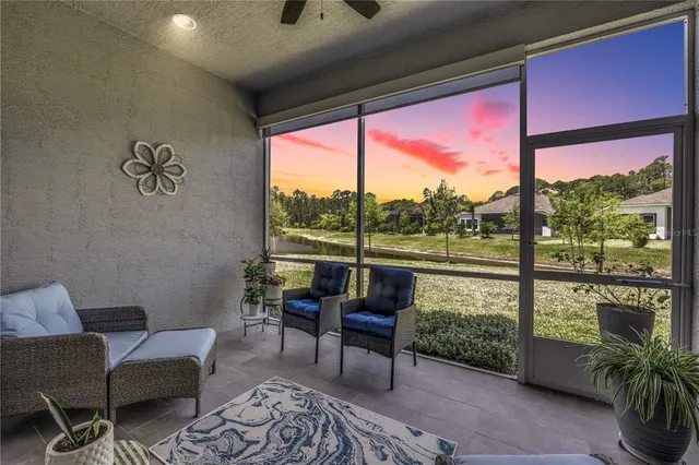 a view of a city with an ocean