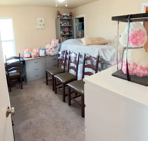 a room with furniture and window