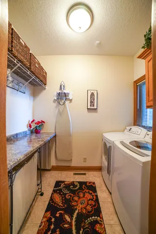 a room with storage and utility