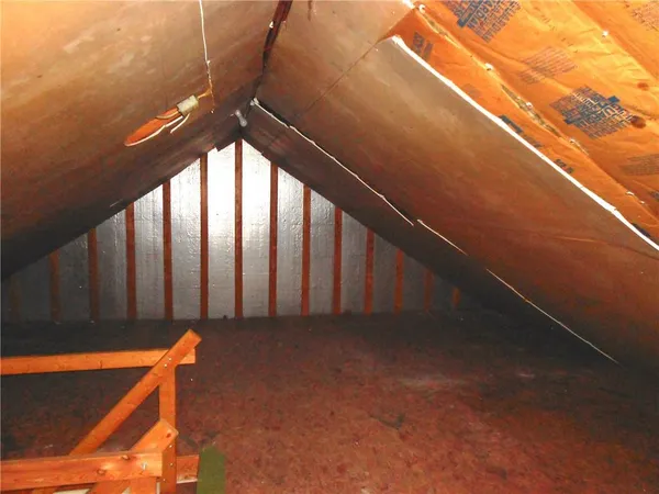 a view of backyard with stairs