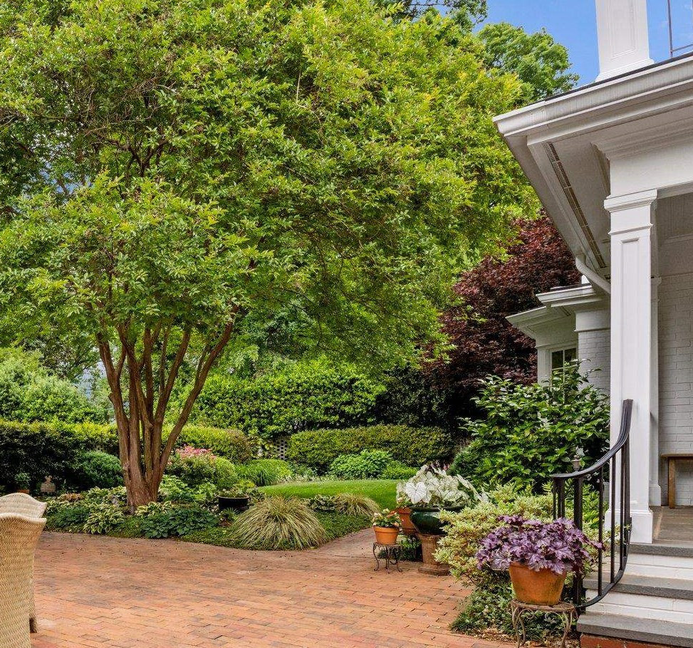 2217 St Marys Street Raleigh, NC 27608 - Photo 41 of 52 Extra shade provided by the gorgeous crepe myrtle in the middle of the backyard. Private Garden Patio